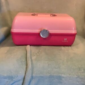 Caboodles Ulta Beauty Pink and Silver Cosmetic Case